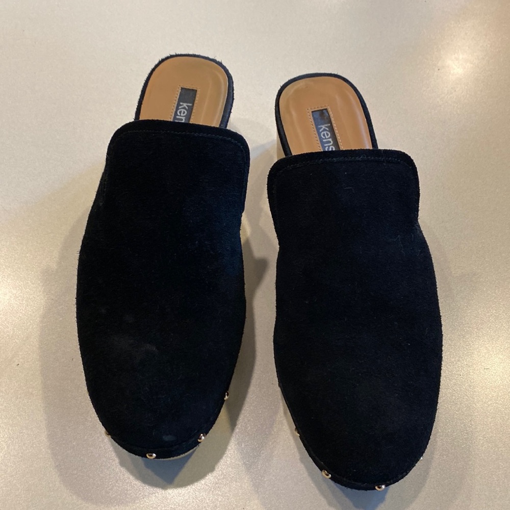 Kenzie black suede clog